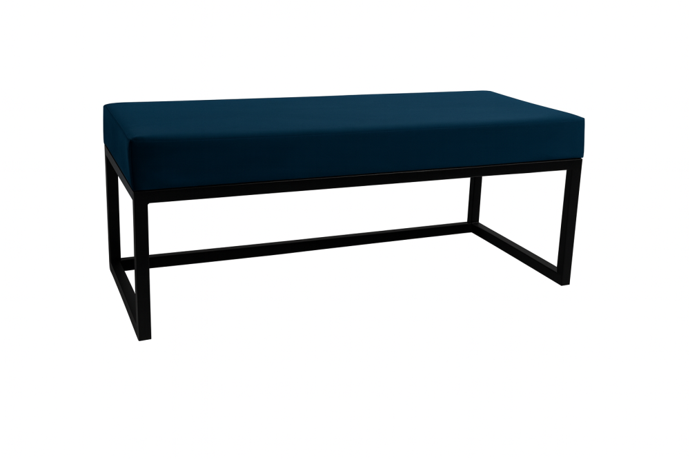 Ławka Caren 80x35x46h- welwet 28, stelaż czarny...