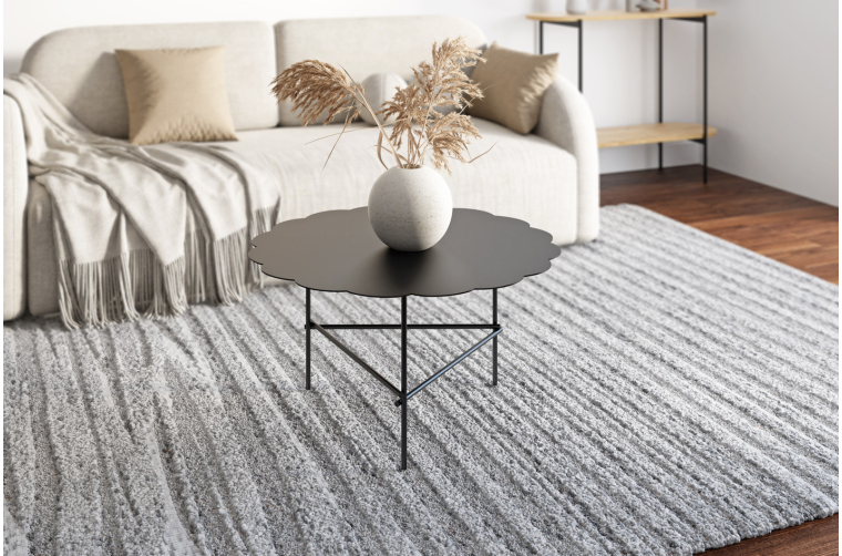 Stolik kawowy metalowy Eni czarny- WYSYŁKA 24H