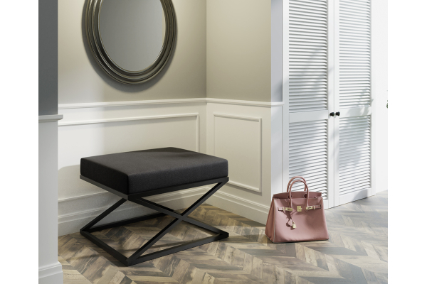 Siedzisko Irsa 40x40x45h, siedzisko czarne, stelaż czarny mat- wysyłka 24h