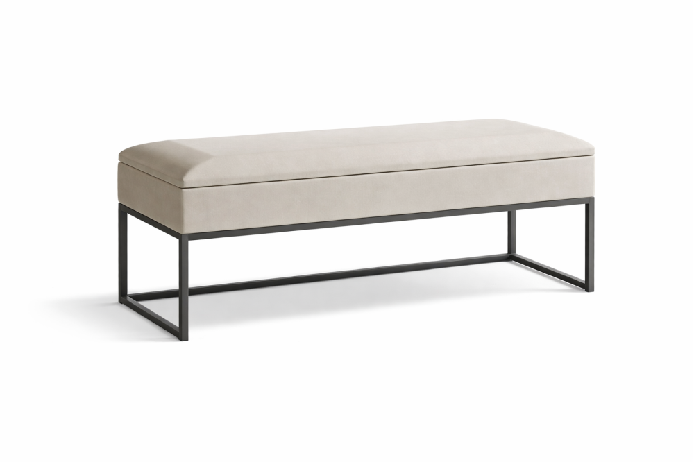 Pufa Etna ze schowkiem do sypialni lub przedpokoju