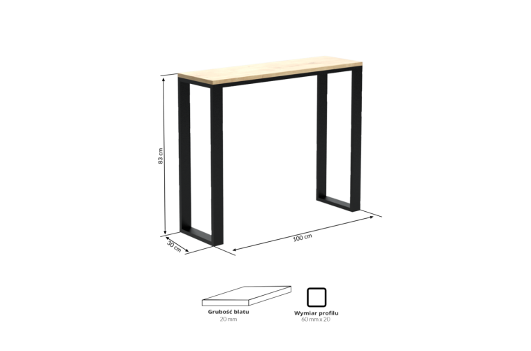 Konsola Tuva z marmurem Bianco Carrara...