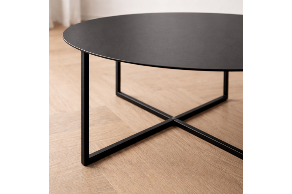 Stolik kawowy metalowy ZEN – okrągły stolik do...