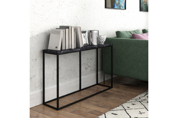 Konsola Nea z granitem Via Lactea, 110x25cm, h65, stelaż...