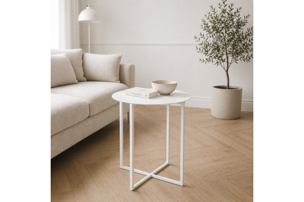 Stolik pomocniczy metalowy ZIN – stalowy stolik loftowy...