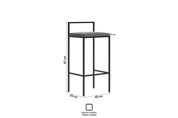 Hokery Mansi 2 szt. 40x35x87h- welwet lux 08 (...
