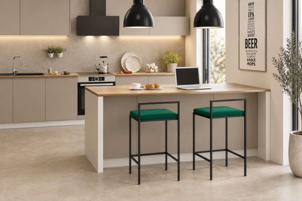 Hokery Mansi 2 szt. 40x35x87h- welwet lux 08 ( zielony),...