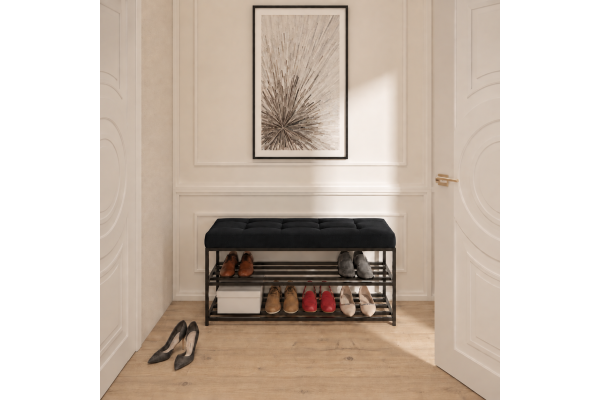 Ławka pikowana Gina 80x35x46hcm- siedzisko welwet lux17...