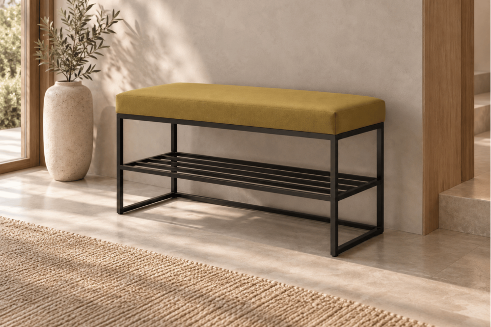 Ławka Geri z półką na buty 70x30x46cm -...