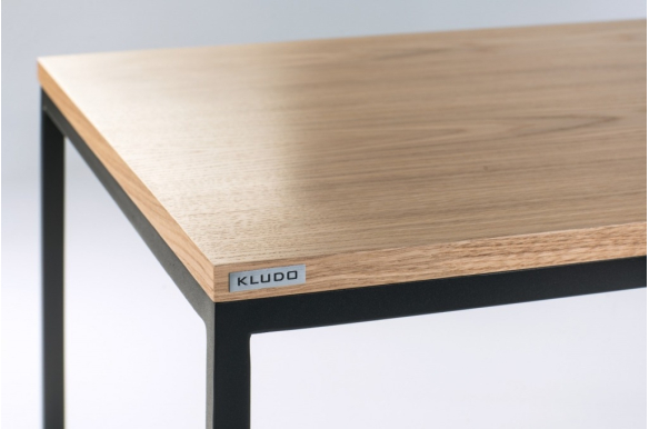 Stolik kawowy Dan 100x64cm z półką- blat dąb lakierowany,... 2